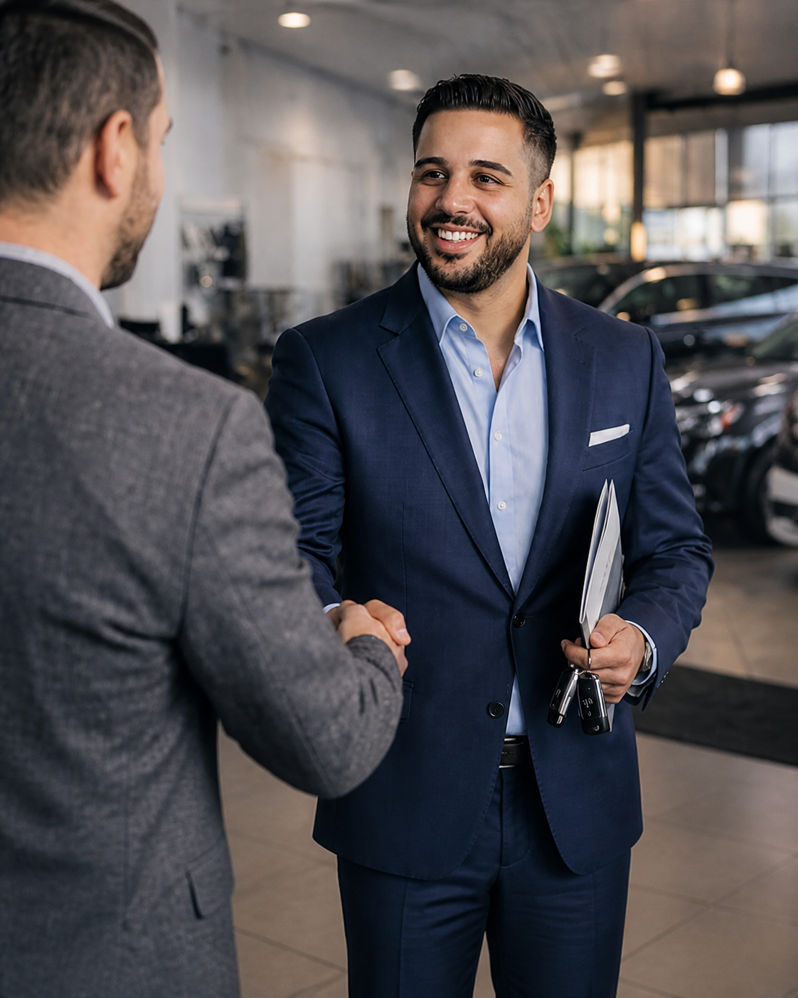 Persönlicher Ansprechpartner von IZ Automobile im Kundengespräch